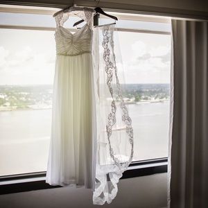 Lace Applique Edge Cathedral Bridal Veil